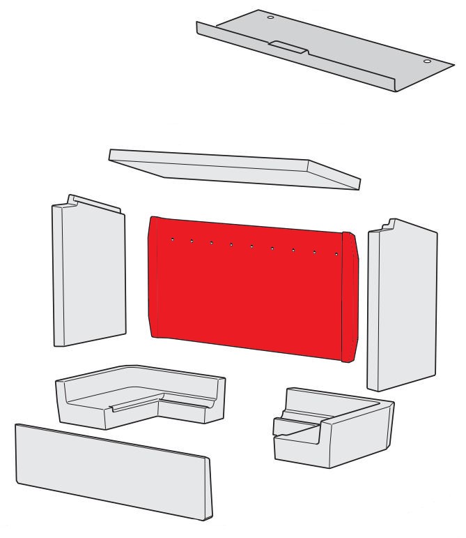Contura i31 Rückwandstein